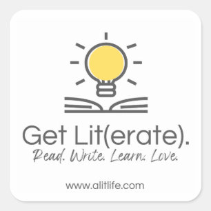 Get Lit(erate). Sticker