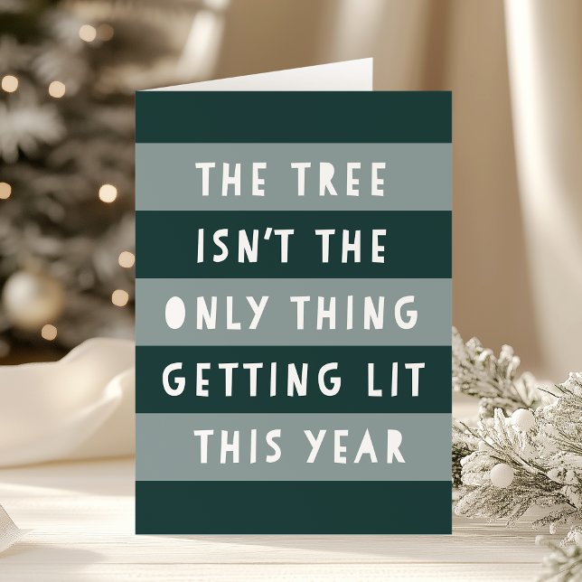 Get Lit | Funny Adult Holiday Card (Creator Uploaded)