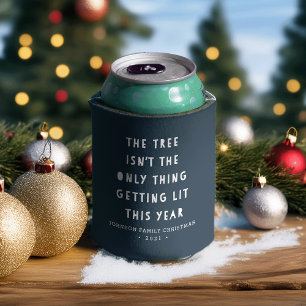 Get Lit Personalised Christmas Can Cooler