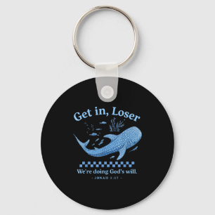 Get loser we're doing god's will christian bible h key ring