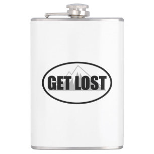 Get Lost Hip Flask