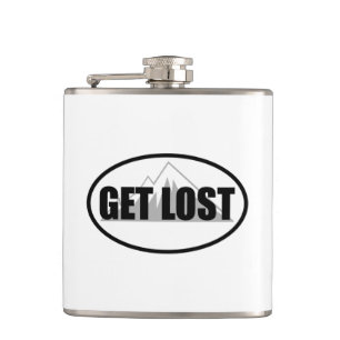 Get Lost Hip Flask