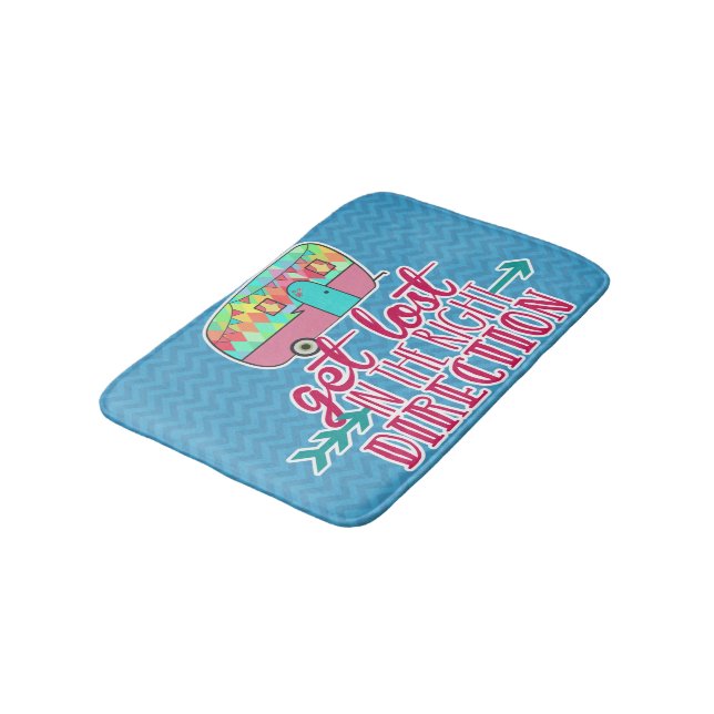 Get Lost In The Right Direction Bath Mats (Angled)