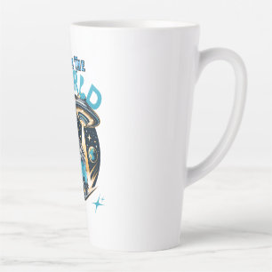 Get lost in the word with this beautifully crafted latte mug
