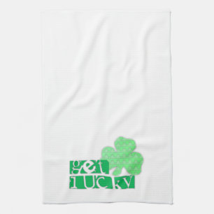 Get Lucky L Clover Shamrocks St Patty K Towel