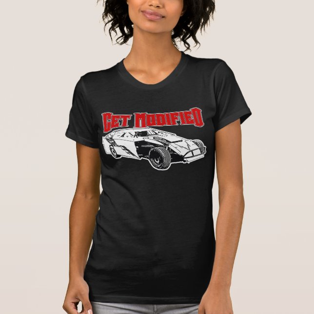 Get Modified - Dirt Modified Racing T-Shirt (Front)