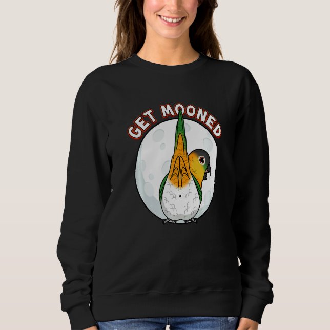 Get Mooned I Parrot Underfluffies I Black headed C Sweatshirt (Front)