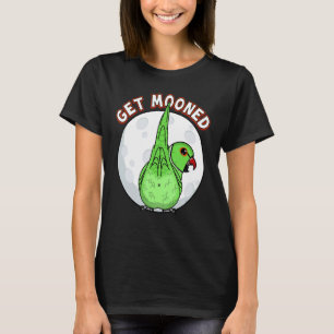 Get Mooned I Parrot Underfluffies I Green Indian R T-Shirt