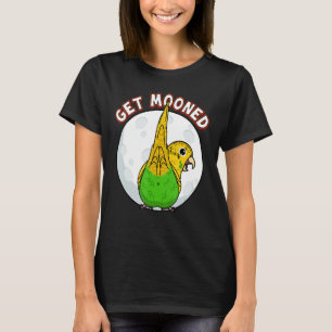 Get Mooned I Parrot Underfluffies I Yellow Budgie  T-Shirt