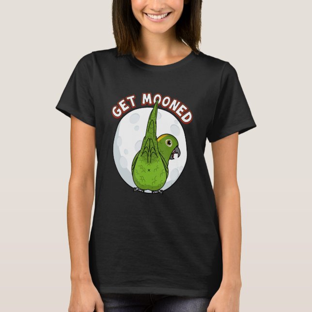 Get Mooned I Parrot Underfluffies I Yellow naped A T-Shirt (Front)