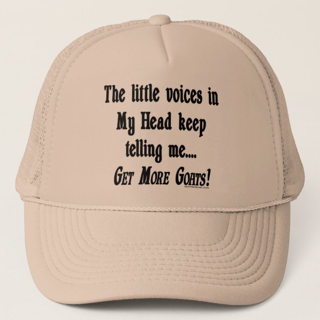 Get More Goats Funny Goat Trucker Hat (Front)