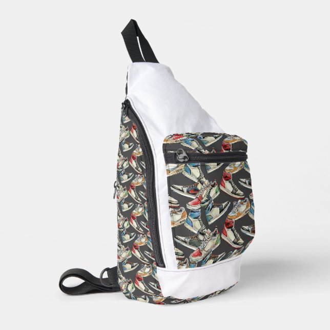 Get my Kicks - Sneaker Sling Bag Crossbody (Left Corner)