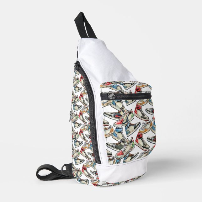 Get my Kicks - Sneaker Sling Bag Crossbody (Left Corner)