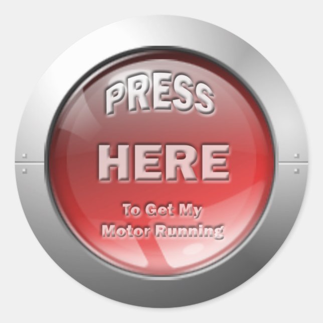 Get My Motor Running Sticker (Front)