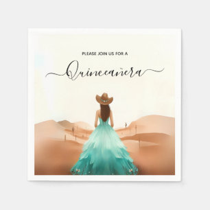 Get Nature Barn Wood Boho Farm Western Quinceanera Napkin