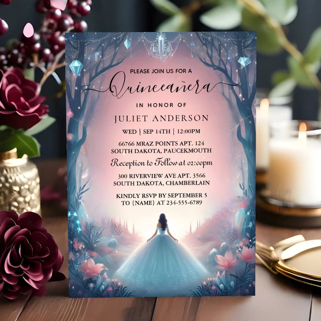 Get Nature Tree Witch Enchanted Forest Quinceanera Invitation (Creator Uploaded)