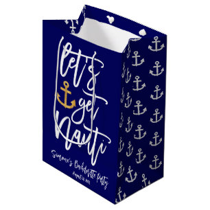 Get Nauti Funny Bachelorette Party Medium Gift Bag