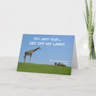 Get off my lawn! Father's Day Card