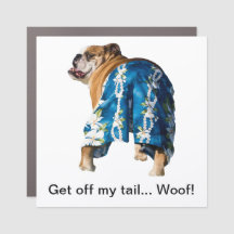 Get off my tail - car magnet