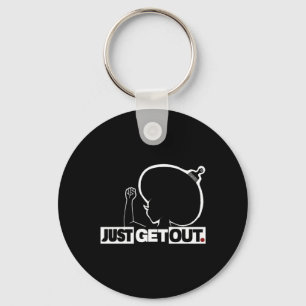 Get Out...220 Sticker Key Ring