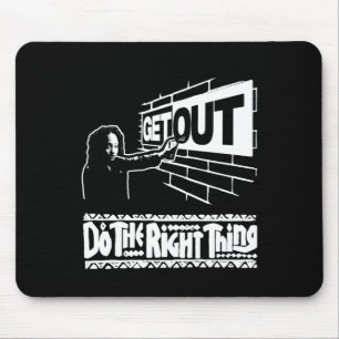 Get Out...267 Sticker Mouse Mat