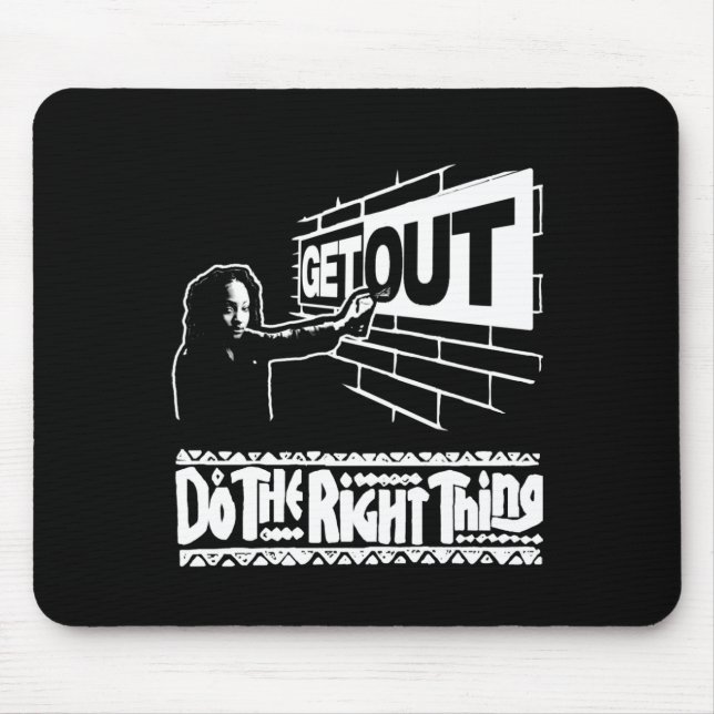 Get Out...267 Sticker  Mouse Mat (Front)