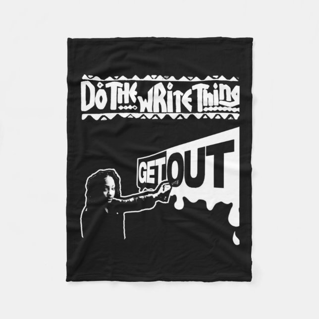 Get Out...291 Sticker  Fleece Blanket (Front)
