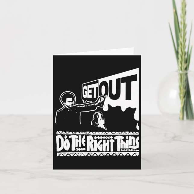 Get Out...300 Sticker  Card (Front)