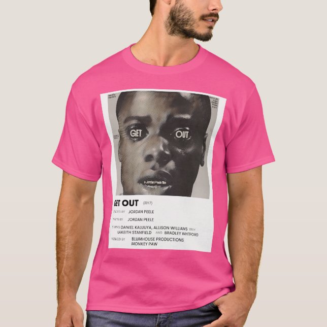 Get Out Minimalist Poster T-Shirt (Front)
