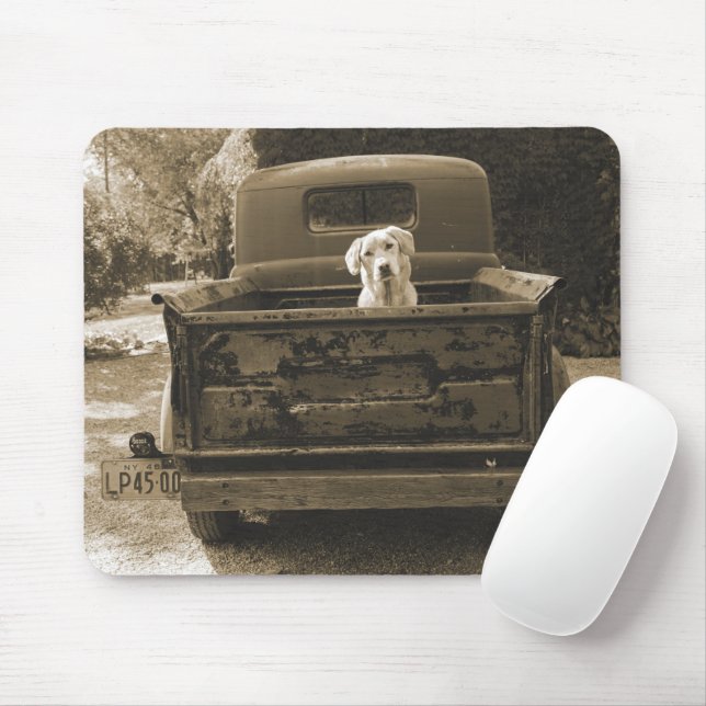 Get Out of Dodge - Dog Photograph Mouse Mat (With Mouse)