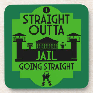 Get Out Of Jail Prison Release Gift Coaster