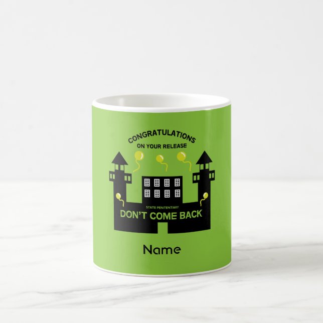 Get Out Of Jail Prison Release Gift Coffee Mug (Center)