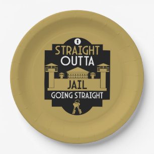 Get Out Of Jail Prison Release Gift  Paper Plate