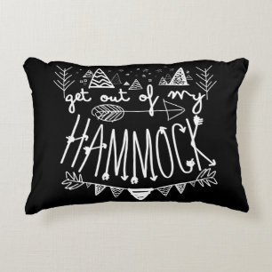 Get Out Of My Hammock (Personalised) Travel Decorative Cushion