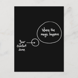 Get Out of Your Comfort Zone Postcard