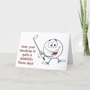 GET OUT ON THE COURSE  *60th*  BIRTHDAY HUMOR Card