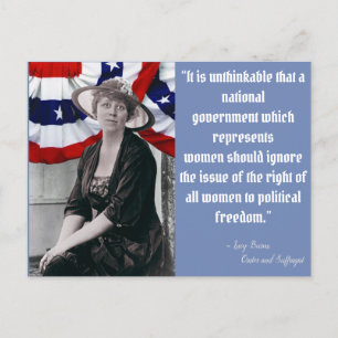 Get out the vote - Lucy Burns Postcard