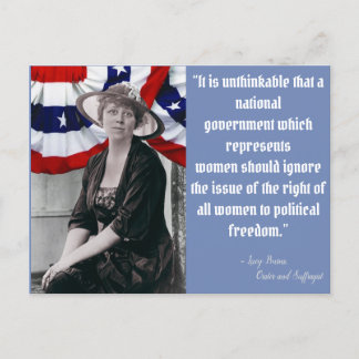 Get out the vote - Lucy Burns Postcard