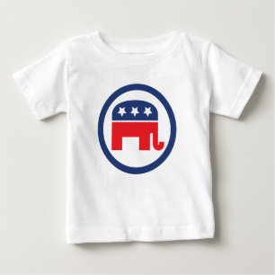 Get Out & Vote Republican Party Elephant Baby T-Shirt