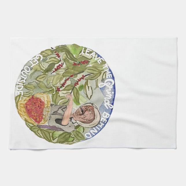 Get Outside Nature Coffee Shirt Tea Towel (Horizontal)