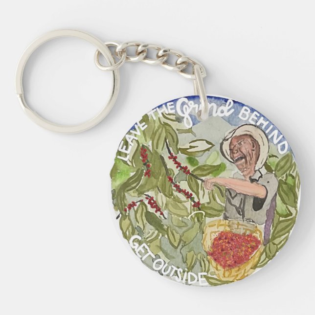 Get outside nature for coffee lovers Keychain  (Front)