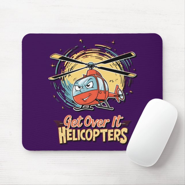 Get Over It Helicopters Mouse Mat (With Mouse)
