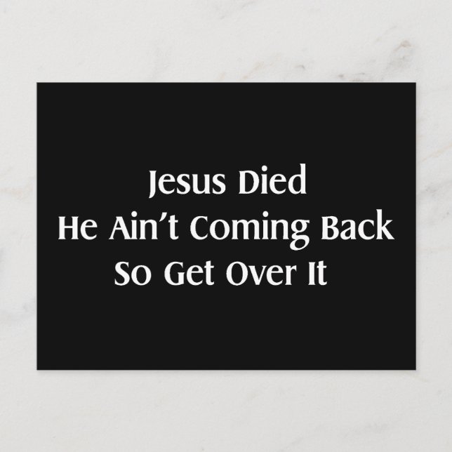 Get Over It Postcard (Front)