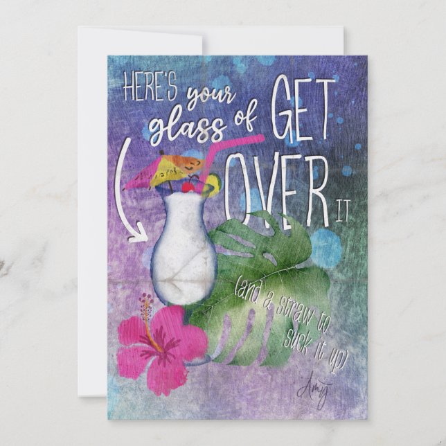 Get Over It Thank You Card (Front)
