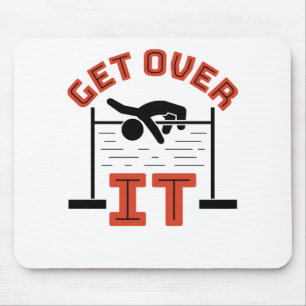 Get Over It Track and Field High Jump Mouse Mat