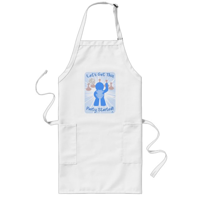 Get Party Started Gamer Epic Meeple Fun Long Apron (Front)