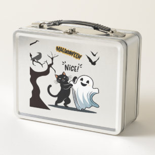 Get ready for a spook-tacular Halloween Nice party Metal Lunch Box