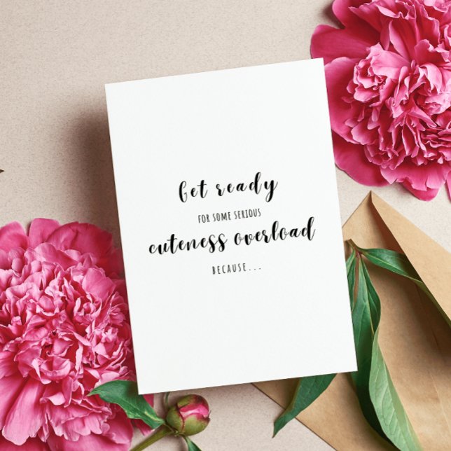 Get Ready For Cuteness Overload-Baby Reveal Puzzle Card (Creator Uploaded)