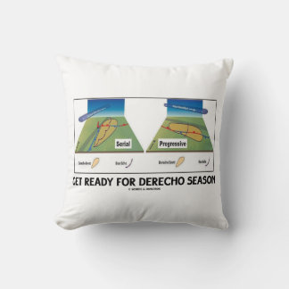 Get Ready For Derecho Season (Meteorology Weather) Cushion