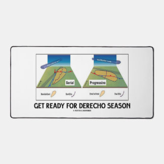 Get Ready For Derecho Season Meteorology Weather Desk Mat